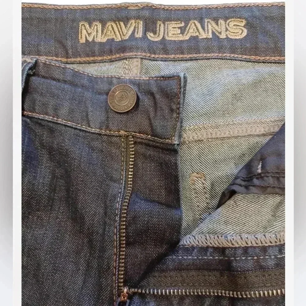 Mavi Marcus Slim Straight Blue  Jeans Size 32 - Picture 12 of 12